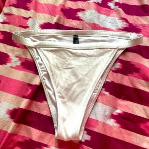 NWOTs VS Pink White Brazilian Bikini bottom